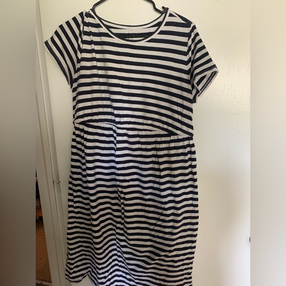 Striped Maternity Dress